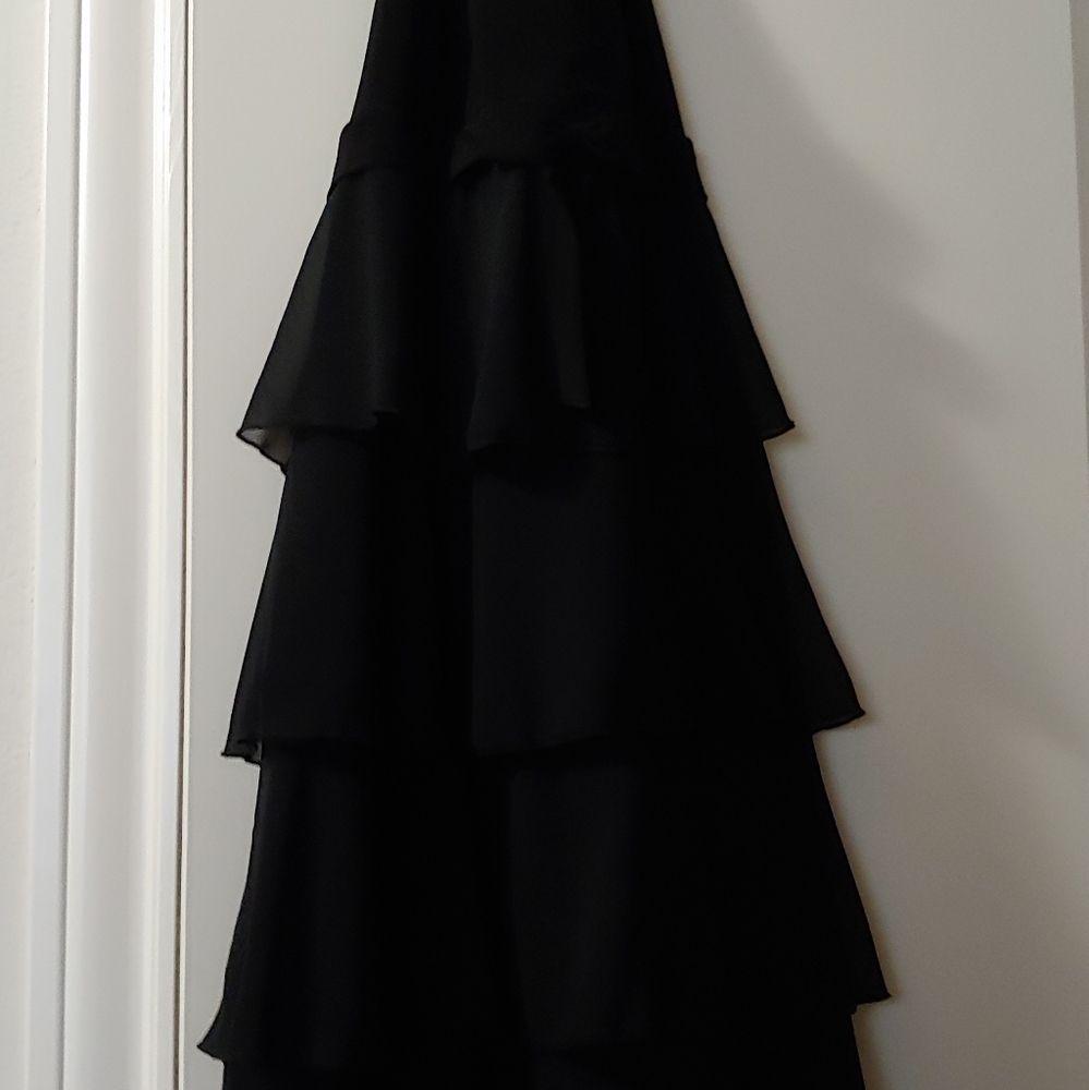 Black halter dress